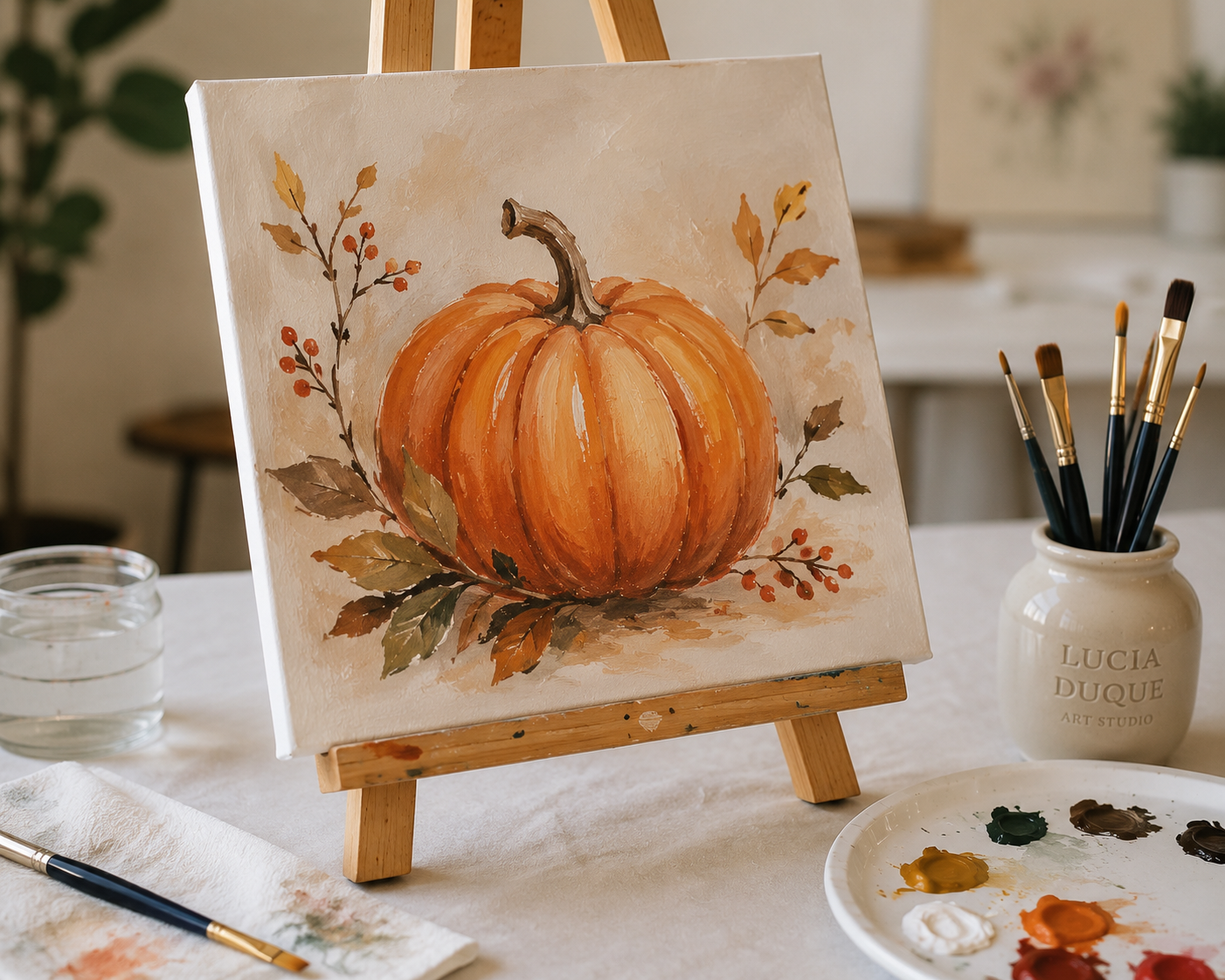 Holiday Acrylic Painting for beginners