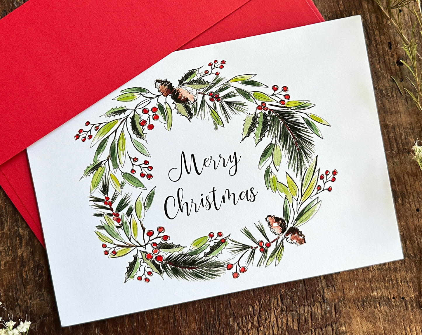 Christmas Wreath Card