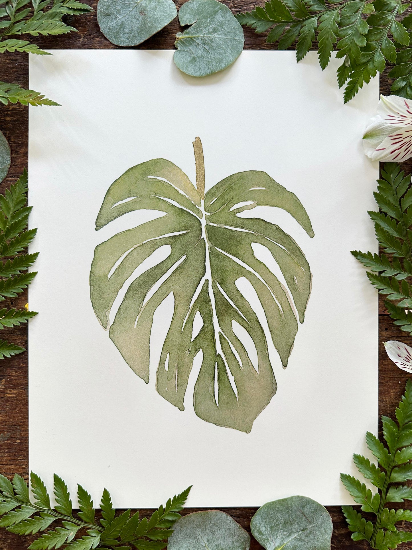 Monstera Leaf Print