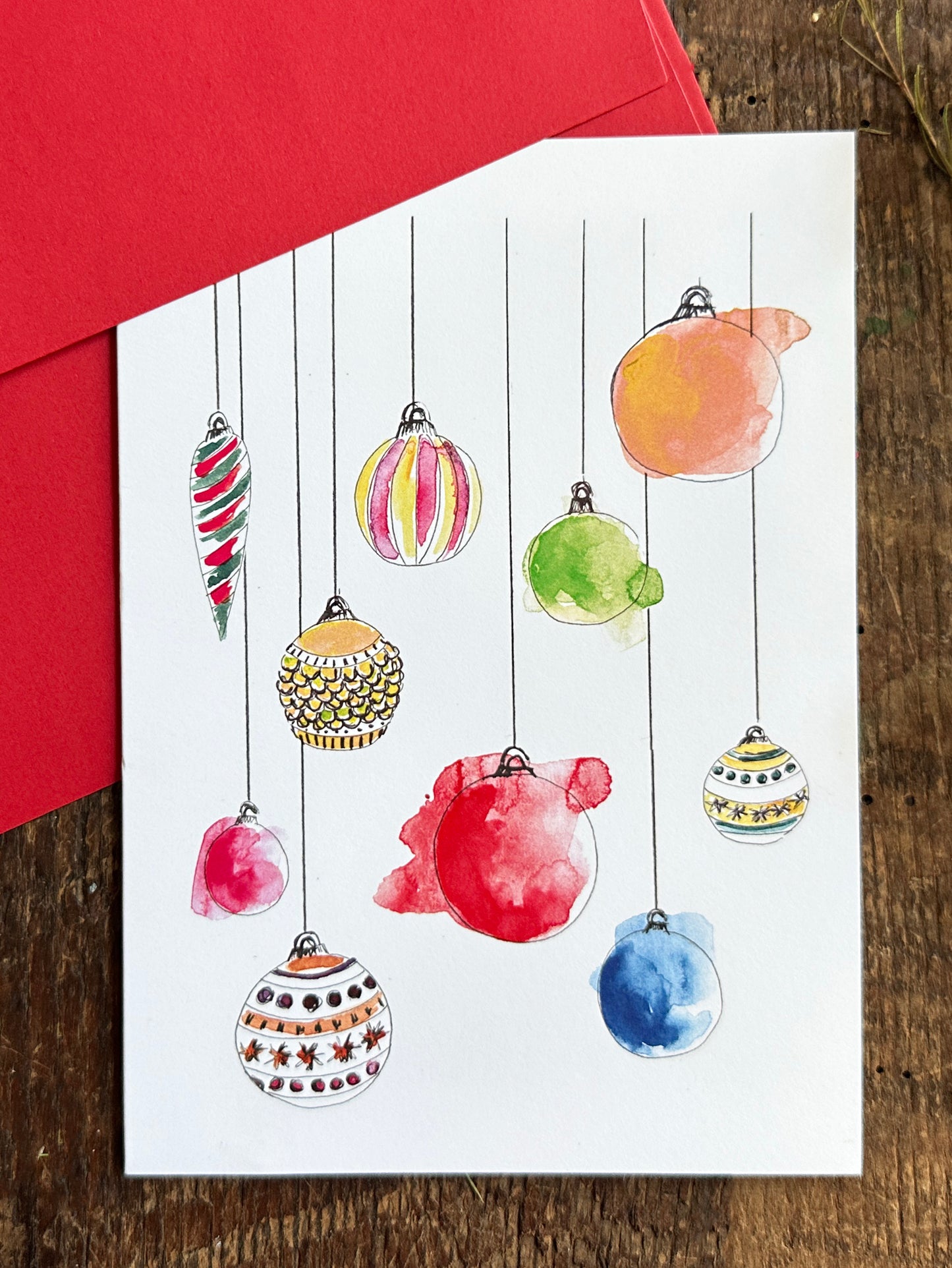 Ornament Christmas Card