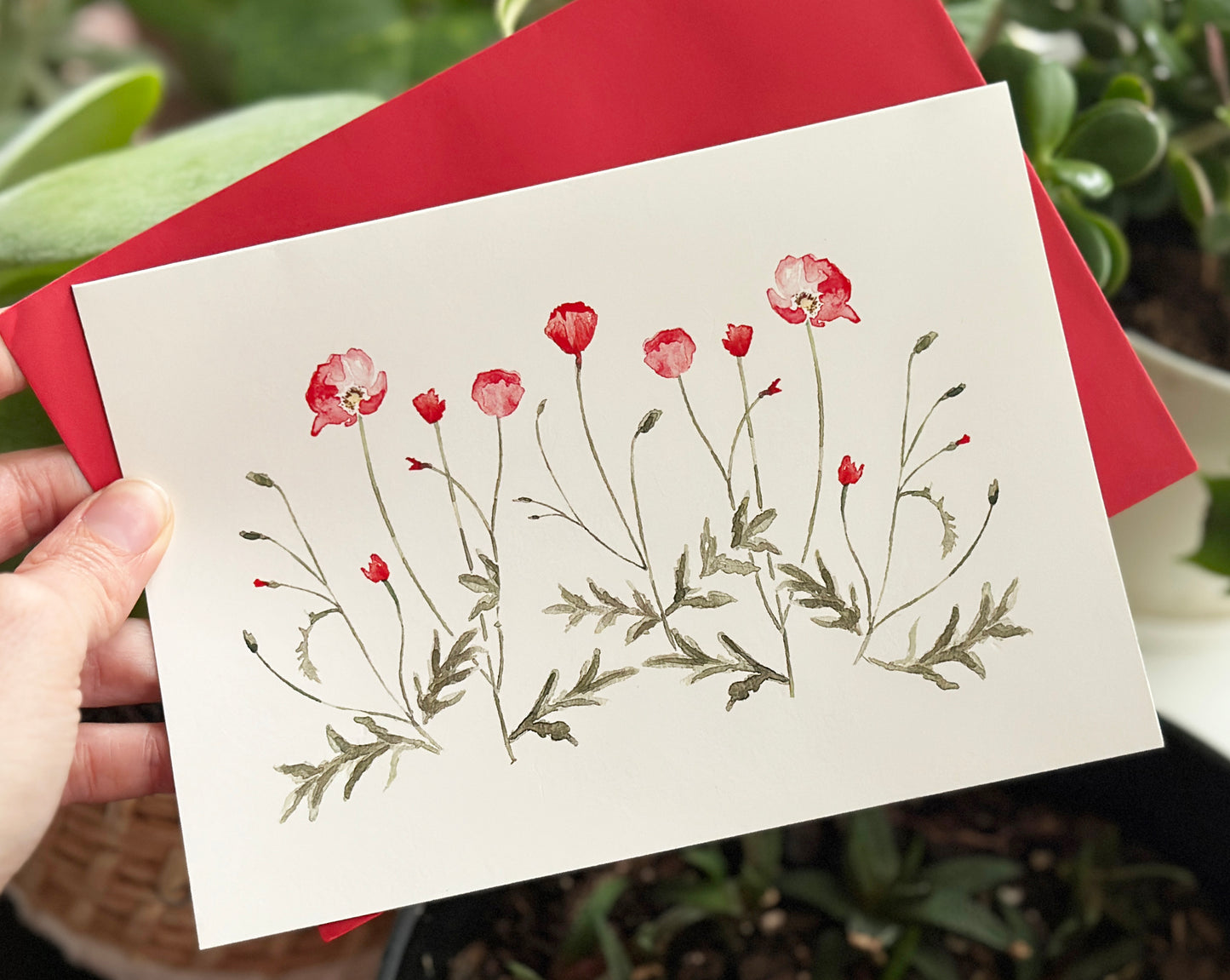 Poppies Greeting Card