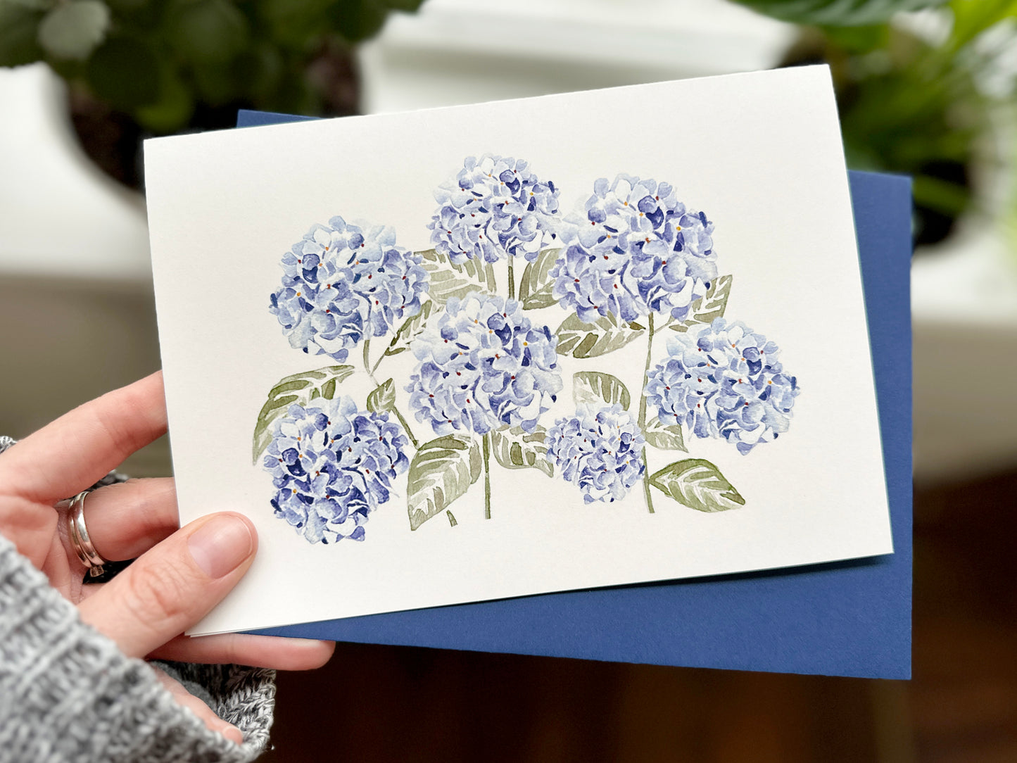 Hydrangeas Greeting Card