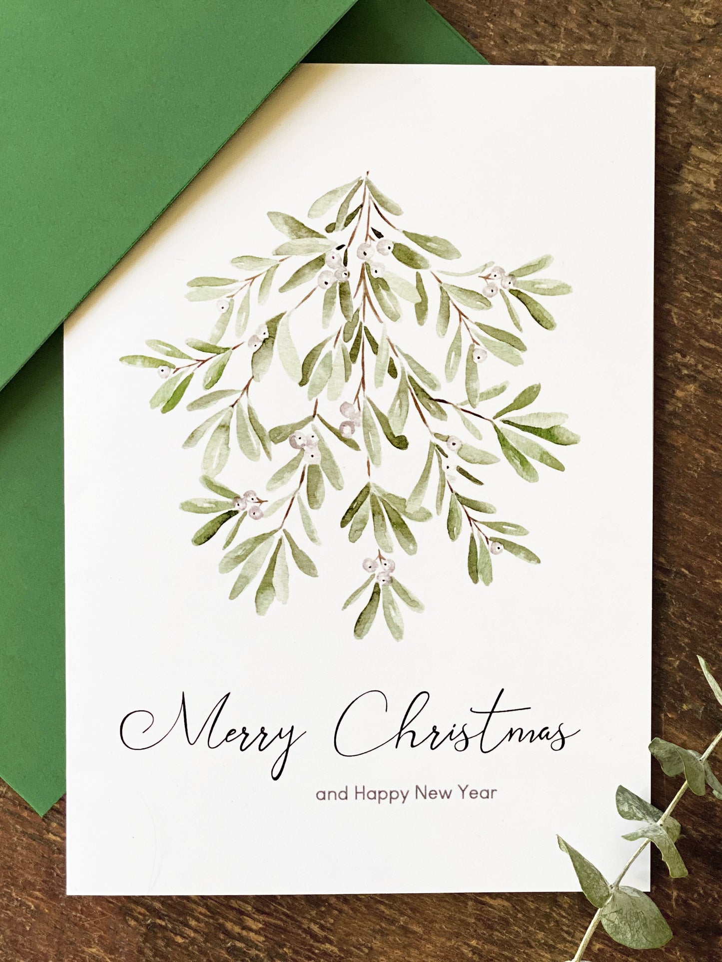 Mistletoe Christmas Card