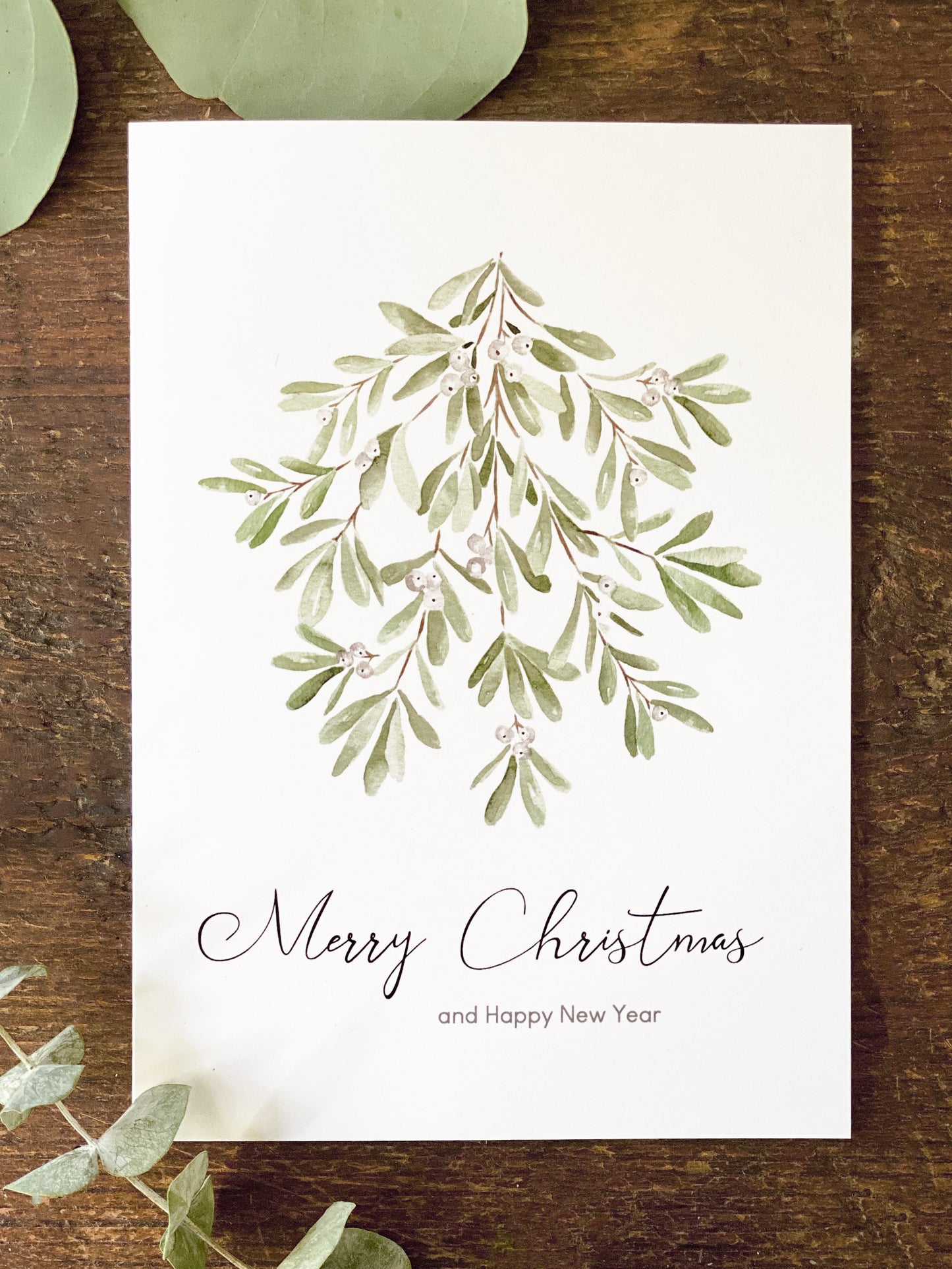 Mistletoe Christmas Card