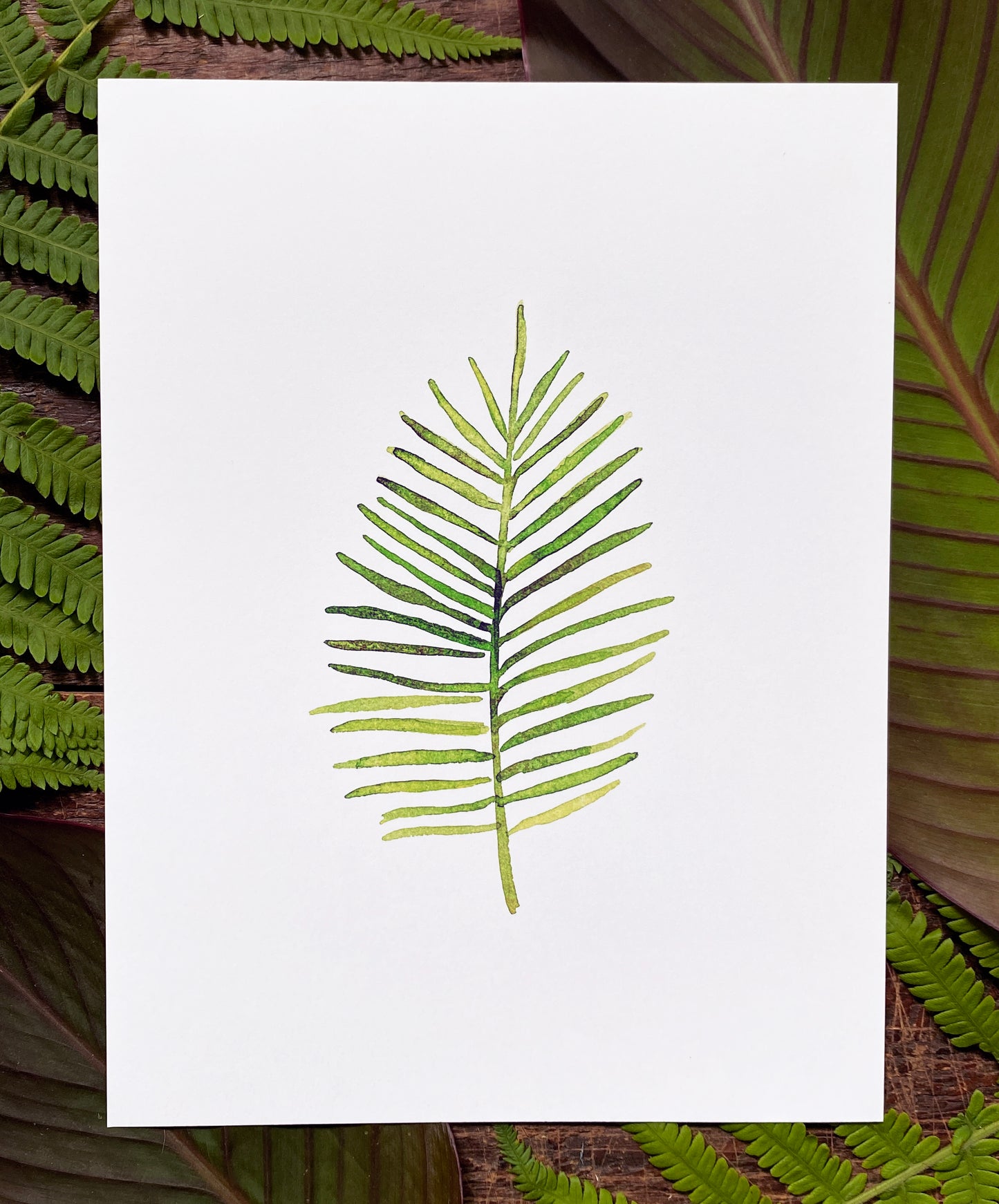 Palm Leaf Print
