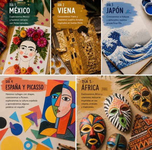 Around the world Art Camp (June 22–26)