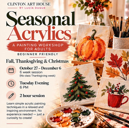 Seasonal Acrylics ~ Fall, Thanksgiving & Christmas