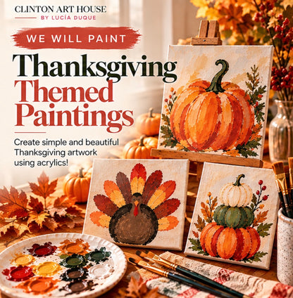 Seasonal Acrylics ~ Fall, Thanksgiving & Christmas