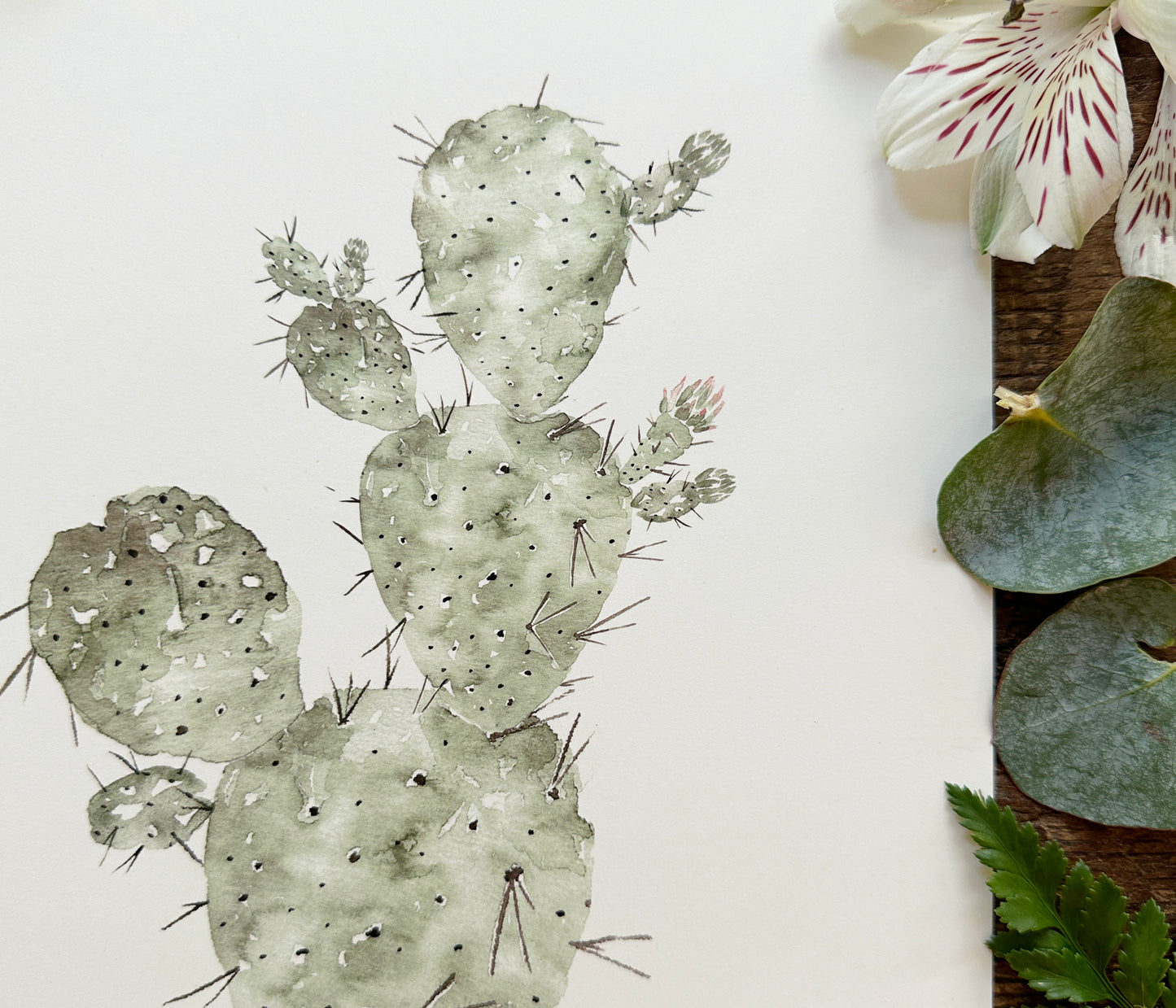 Prickly Pear Cactus Print