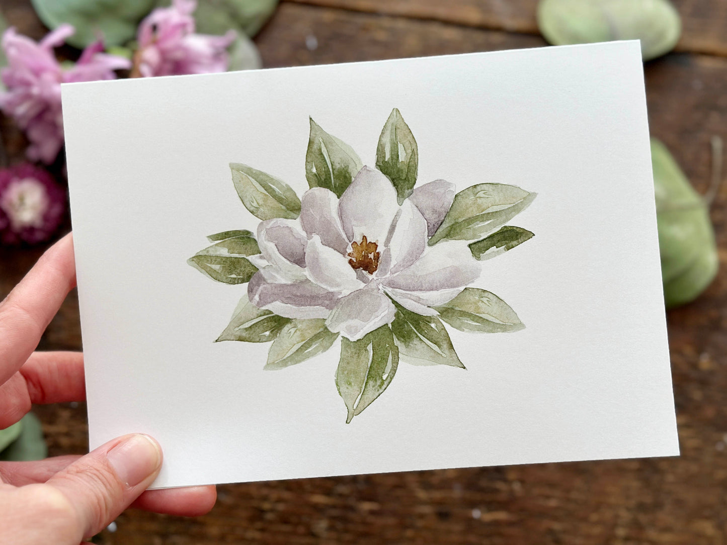 Magnolias Greeting Card