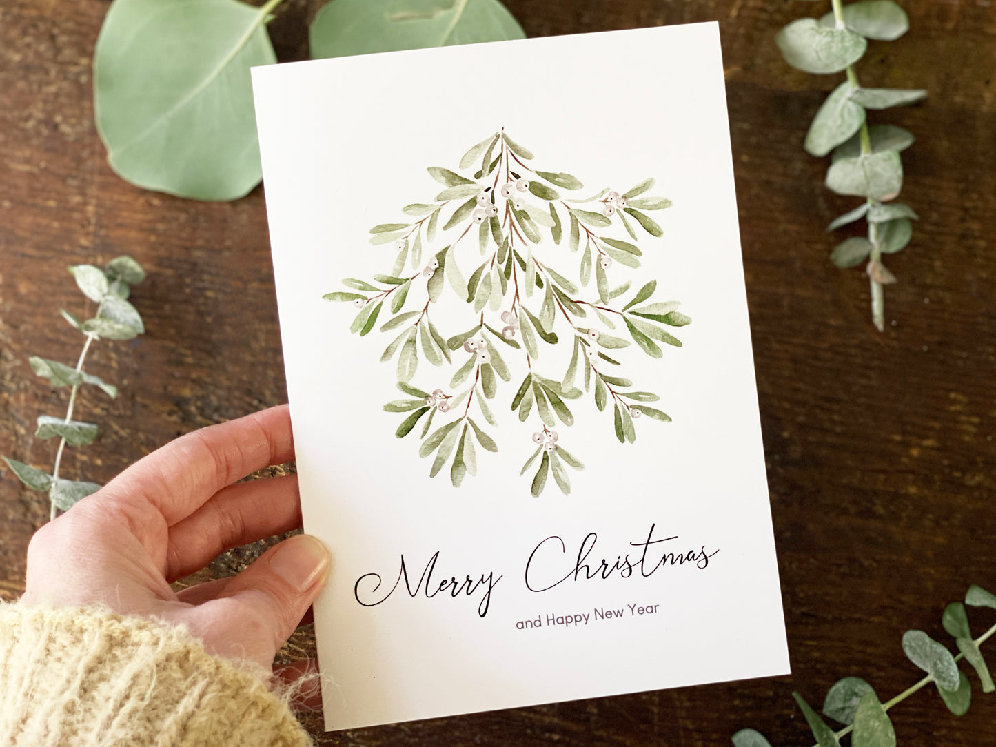Christmas Card Mistletoe